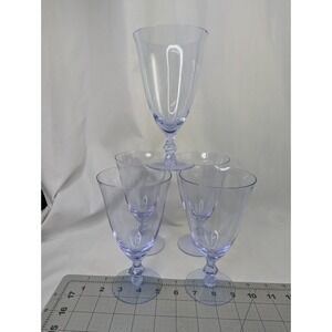 Tiffin Purple Water Glass Lot of 5 READ